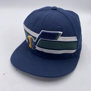 Utah Jazz Youth Hat New Era 9fifty SnapBack Blue Adjustable Cleaned